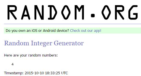 Random generator giveaway