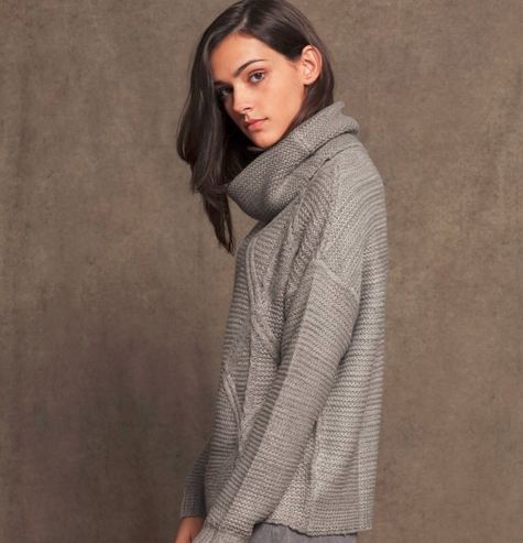 Jersey cuello alto tricot - PUNTO - WOMAN _ Stradivarius