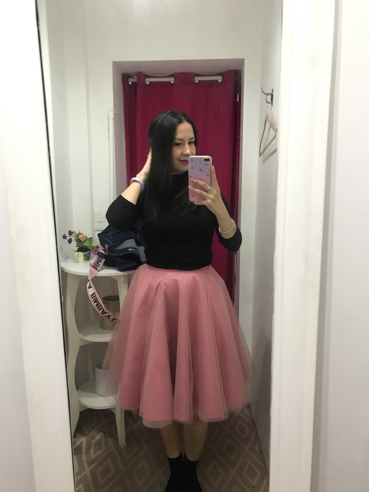 Falda de tul de Bendito Cielo diseñada por Vero